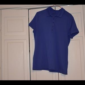 Women’s nike dri-fit purple size large golf shirt